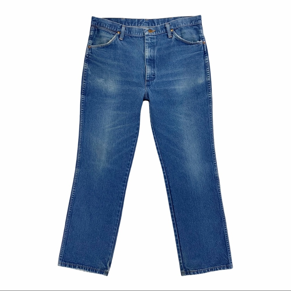 Vintage Wrangler Blue Jeans Size W36 L30 Made in the USA - Picture 5 of 15